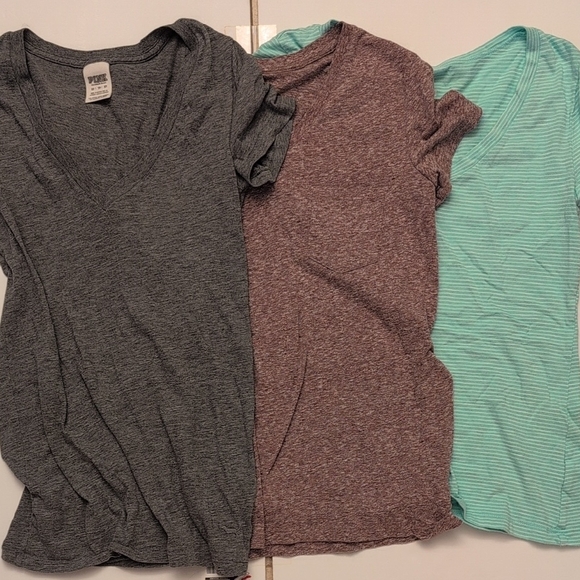Lot of 11 Casual Mixed Women’s Shirts Tops Tanks Bundle Solid Stripes - Size S - Picture 2 of 6